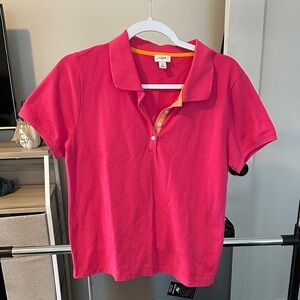 J. Crew Bright Pink Polo Shirt